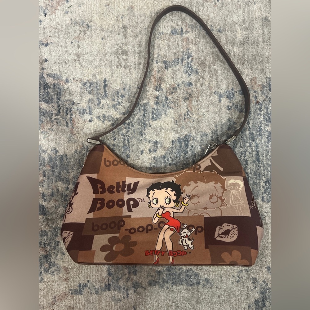Betty Boop Patchwork Pattern Shoulder Bag - image 1